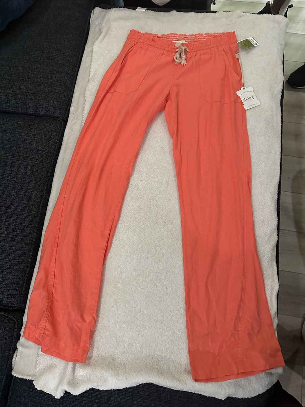 Kensie Girls Coral Drawstring Joggers with Front Pockets